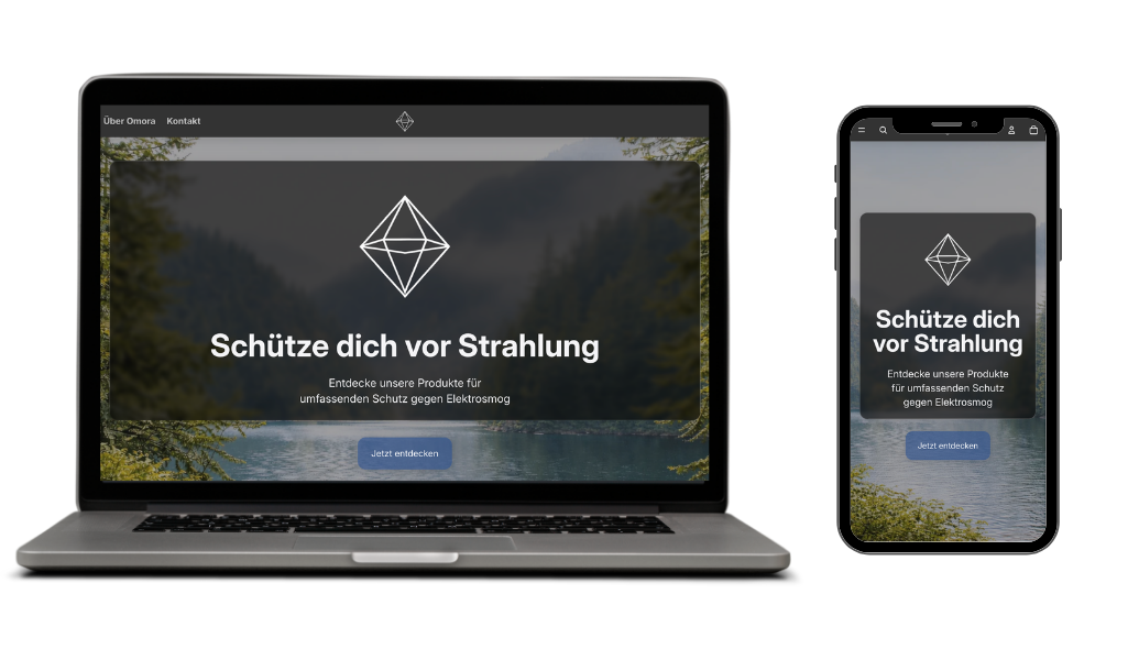 Screenshot Omora Online-Shop